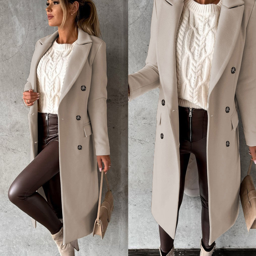 Manteau d'Hiver Élégant pour Femme – Style Long Chic et Polyvalent