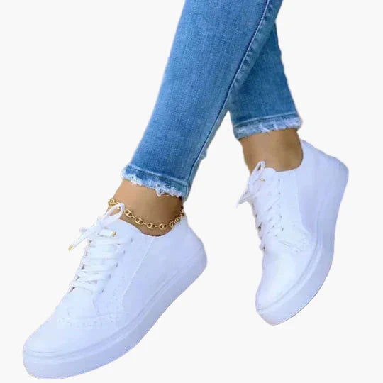 Baskets Femme Orthopédiques à Lacets Style Décontracté Confort Quotidien