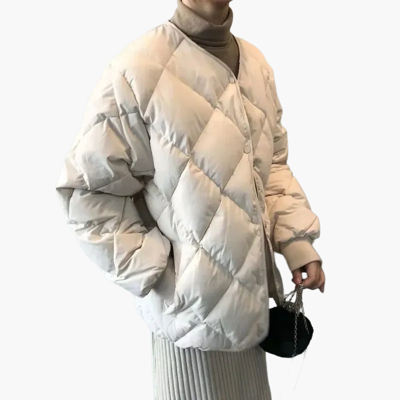 Veste matelassée femme style décontracté idéale pour l'automne et l'hiver