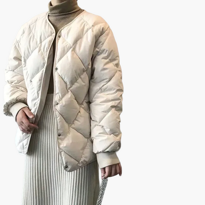 Veste matelassée femme style décontracté idéale pour l'automne et l'hiver