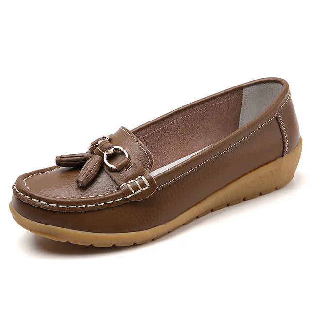 Chaussures en Cuir à la mode, Élégantes, de Couleur Bonbon