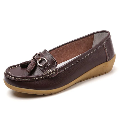 Chaussures en Cuir à la mode, Élégantes, de Couleur Bonbon