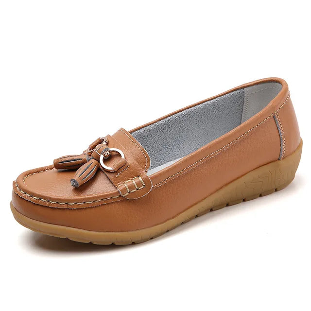 Chaussures en Cuir à la mode, Élégantes, de Couleur Bonbon
