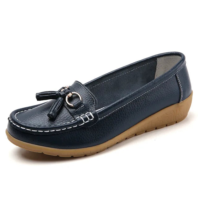 Chaussures en Cuir à la mode, Élégantes, de Couleur Bonbon