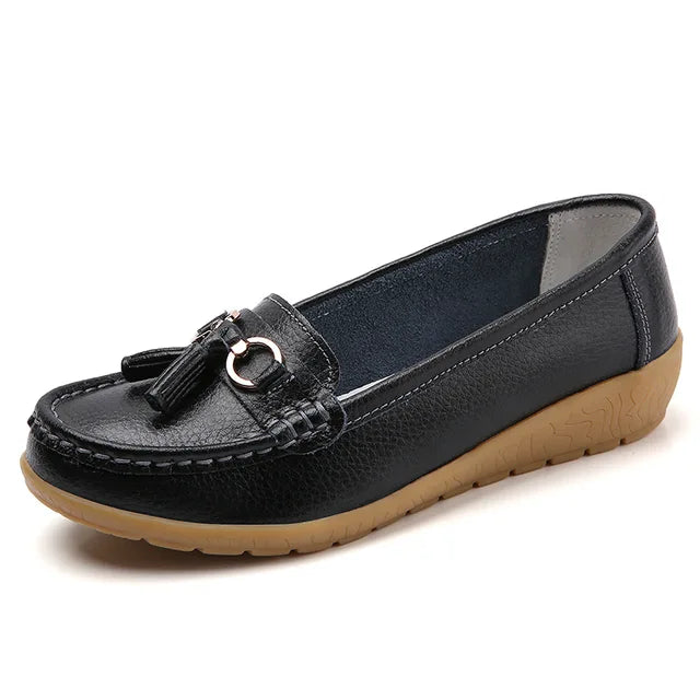 Chaussures en Cuir à la mode, Élégantes, de Couleur Bonbon