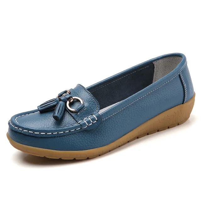 Chaussures en Cuir à la mode, Élégantes, de Couleur Bonbon