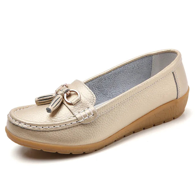 Chaussures en Cuir à la mode, Élégantes, de Couleur Bonbon