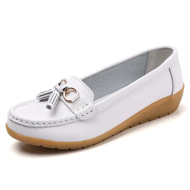 Chaussures en Cuir à la mode, Élégantes, de Couleur Bonbon