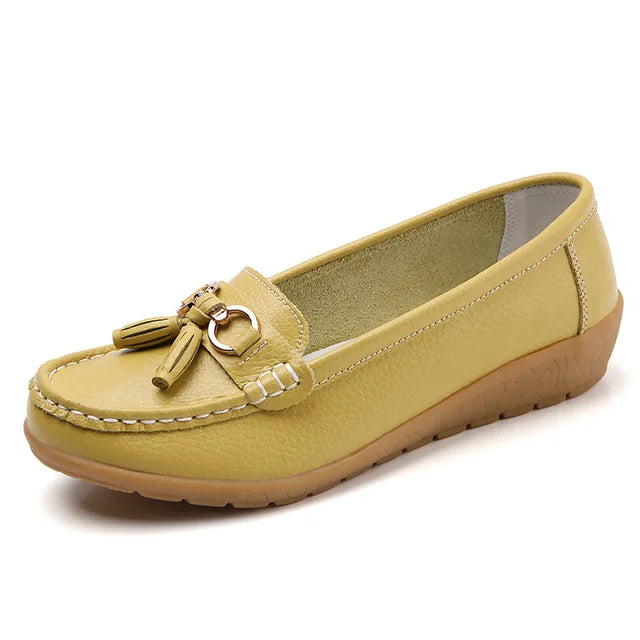 Chaussures en Cuir à la mode, Élégantes, de Couleur Bonbon
