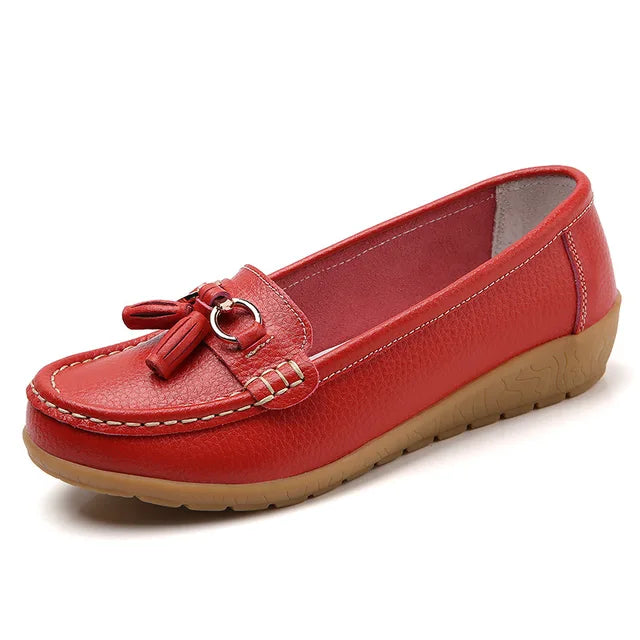 Chaussures en Cuir à la mode, Élégantes, de Couleur Bonbon