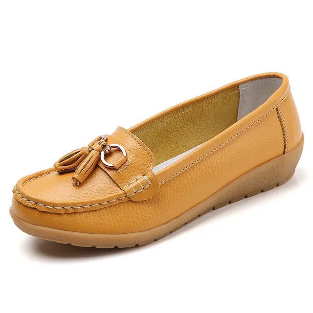 Chaussures en Cuir à la mode, Élégantes, de Couleur Bonbon