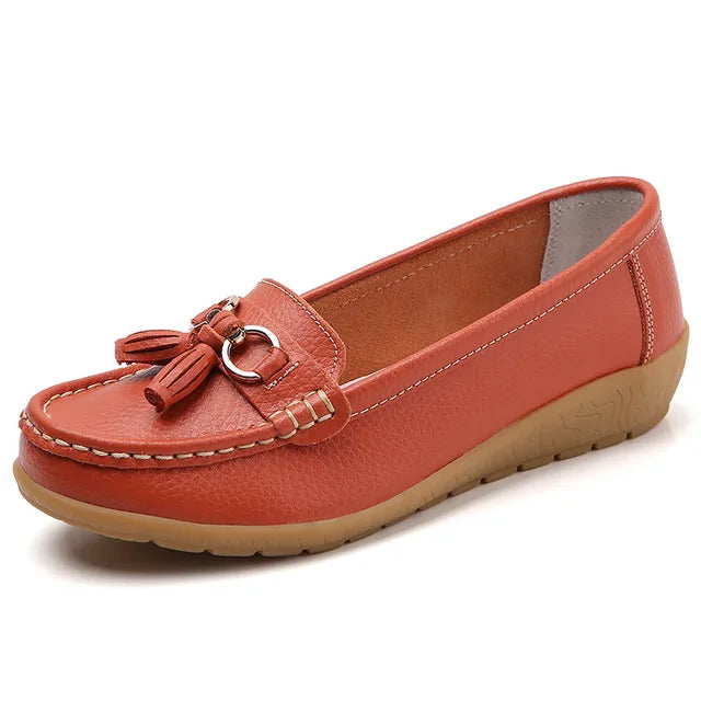 Chaussures en Cuir à la mode, Élégantes, de Couleur Bonbon