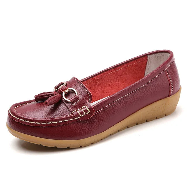 Chaussures en Cuir à la mode, Élégantes, de Couleur Bonbon
