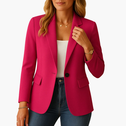 Chaqueta Blazer Mujer Elegante Corte Entallado Estilo Versátil Oficina y Casual