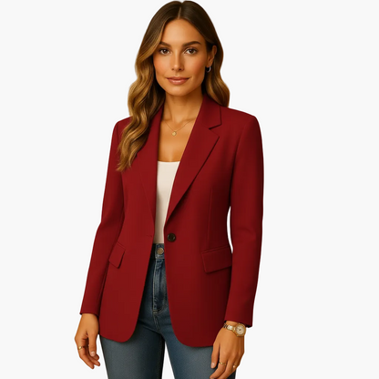 Chaqueta Blazer Mujer Elegante Corte Entallado Estilo Versátil Oficina y Casual