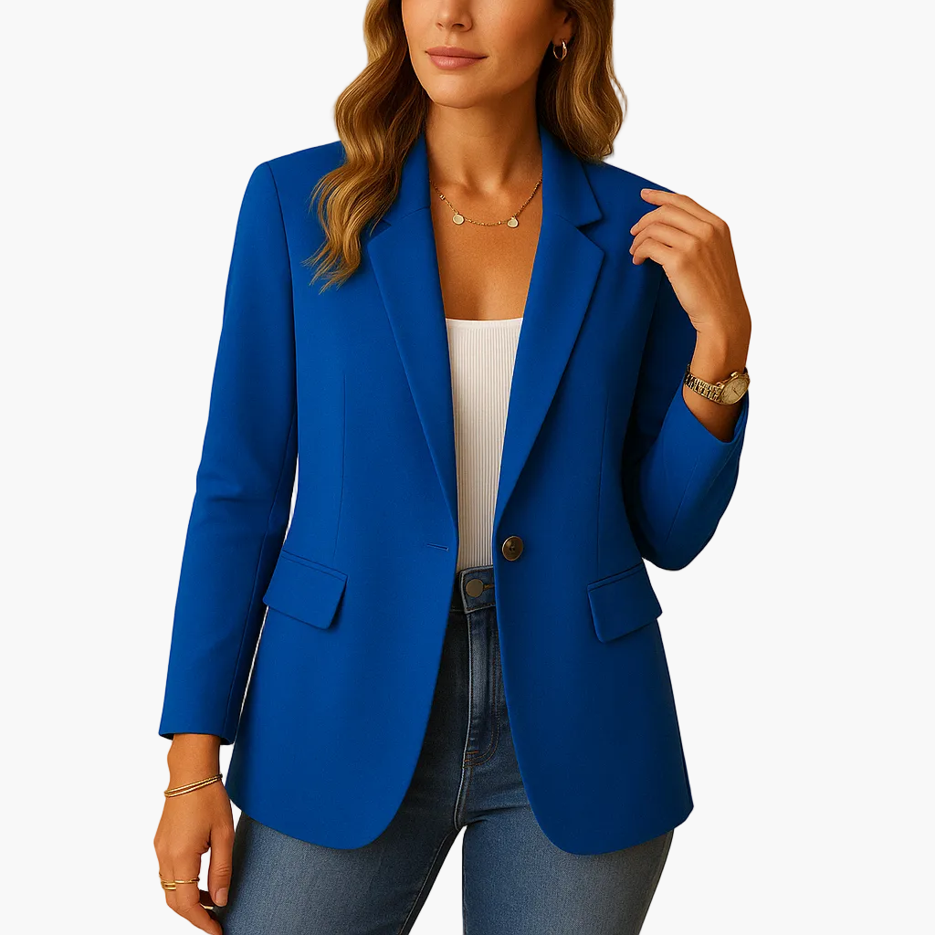 Chaqueta Blazer Mujer Elegante Corte Entallado Estilo Versátil Oficina y Casual