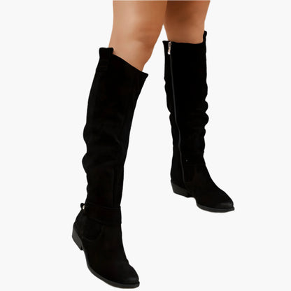 Bottes hautes femme style cavalier polyvalent pour look élégant et quotidien