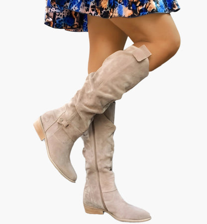 Bottes hautes femme style cavalier polyvalent pour look élégant et quotidien