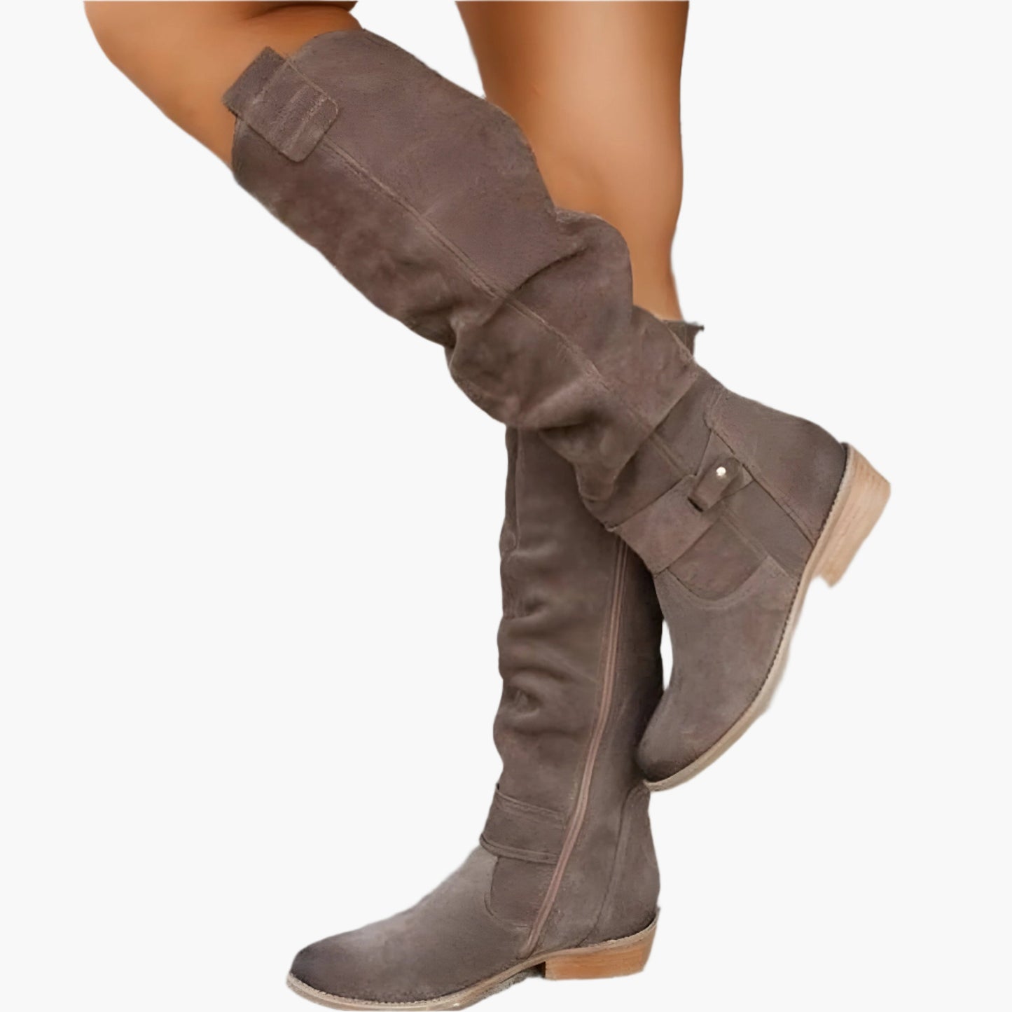 Bottes hautes femme style cavalier polyvalent pour look élégant et quotidien