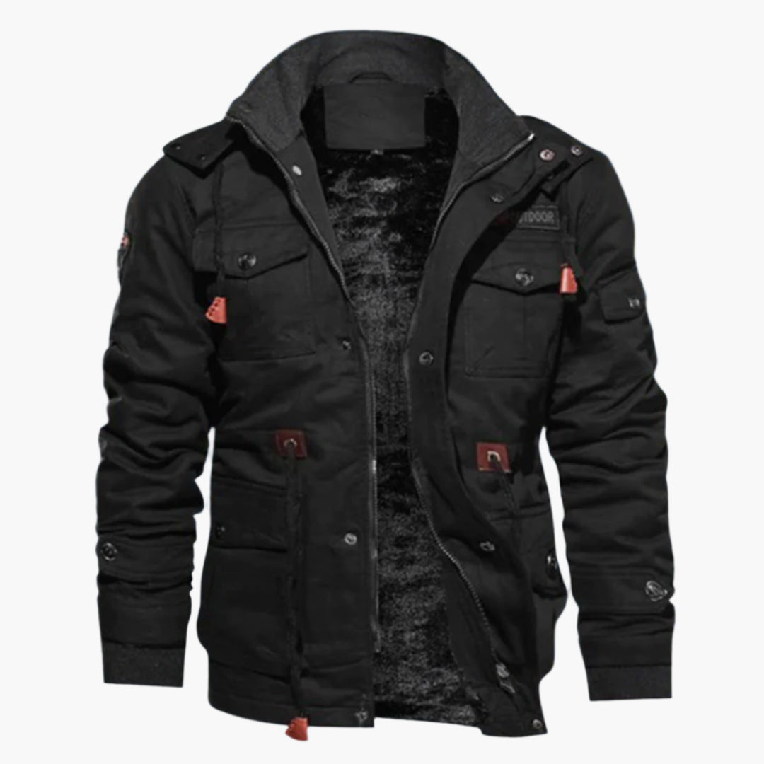 Veste d'hiver pour homme style militaire polyvalente et élégante