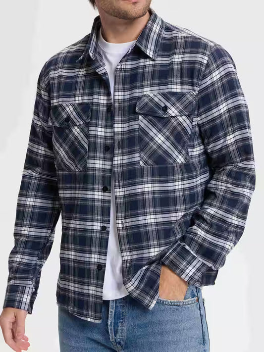 Men's Casual Plaid Shirt, Overshirt Style, Perfect for the Weekend