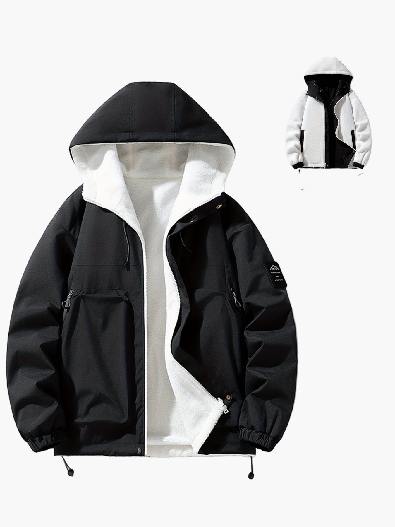 Veste Homme à Capuche Style Urbain Décontracté pour l’Hiver