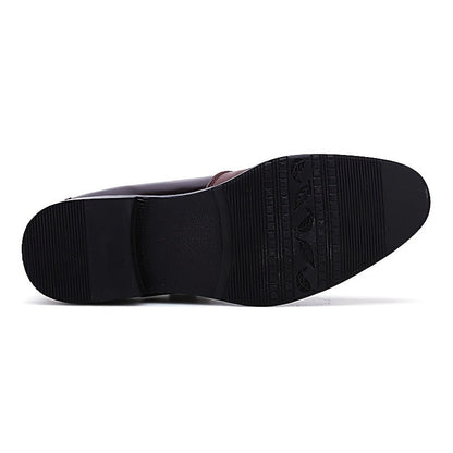 Scarpe eleganti da uomo stile inglese con punta appuntita e chiusura lampo