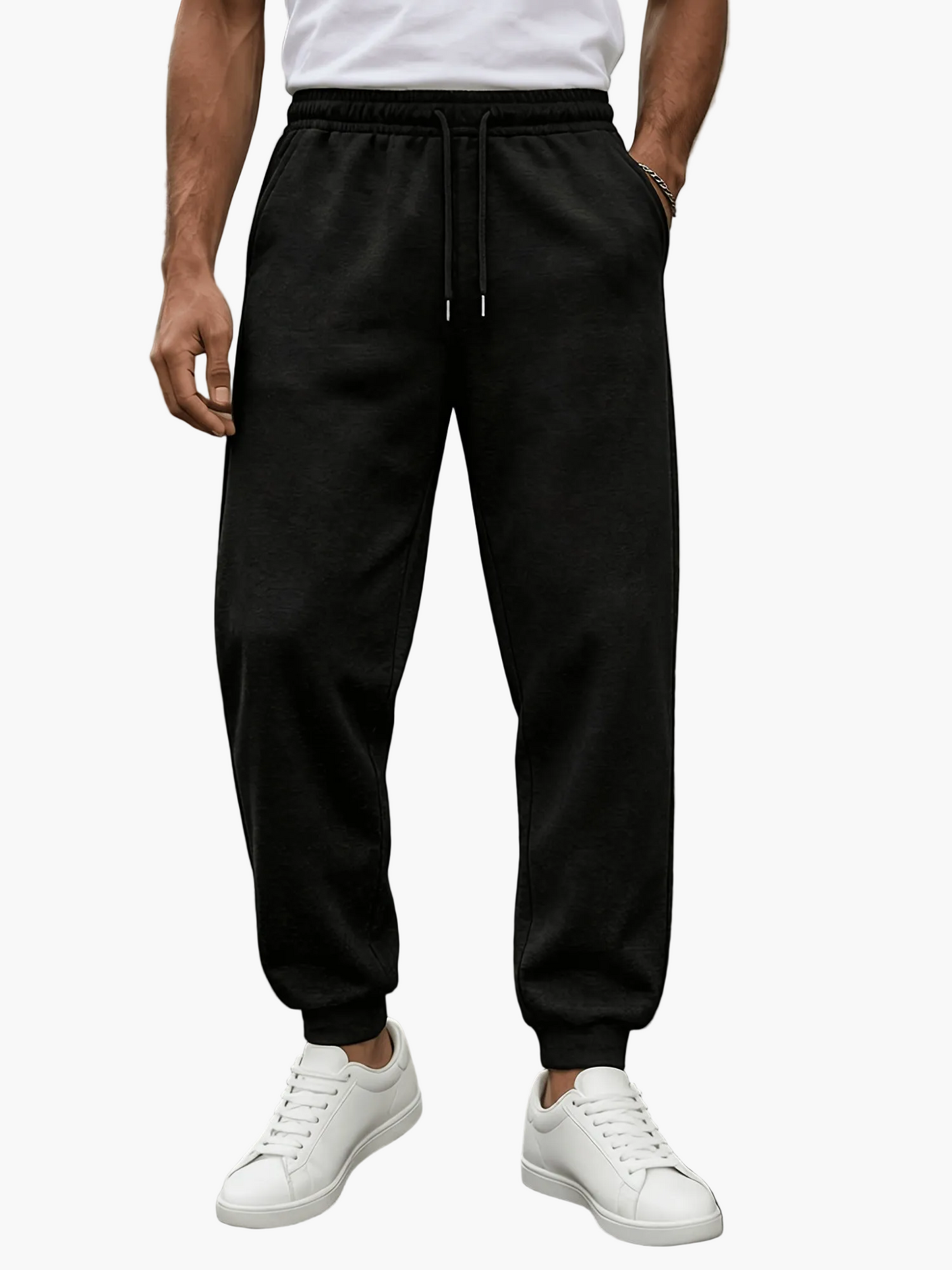 Pantaloni da jogging uomo taglio dritto stile urbano per sport e relax