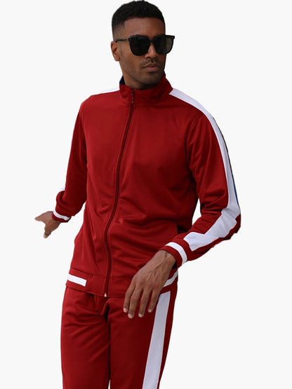 Survêtement Homme Style Sport Décontracté Ensemble Veste et Pantalon Idéal Loisirs et Entraînement