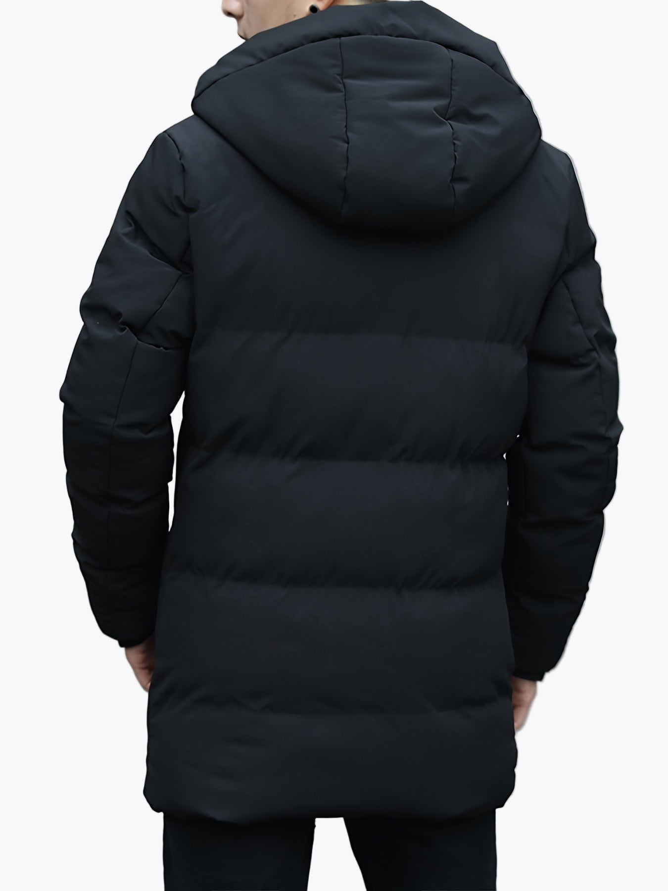 Manteau Homme Long à Capuche Style Urbain pour Hiver et Quotidien