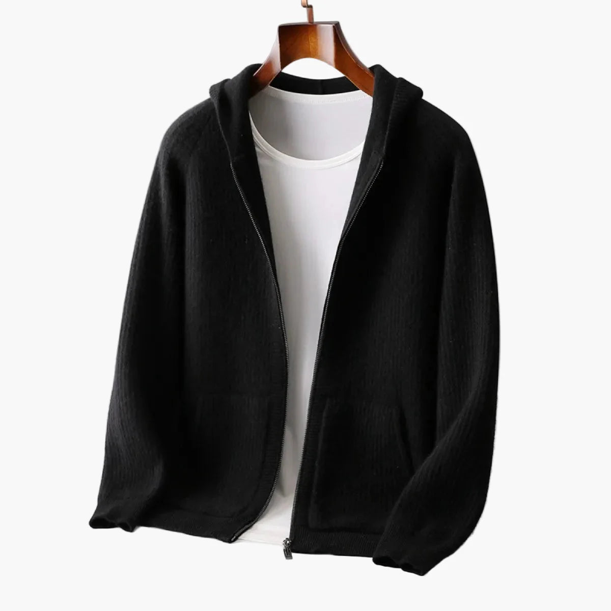 Hoodie zippé homme style casual chic pour usage quotidien