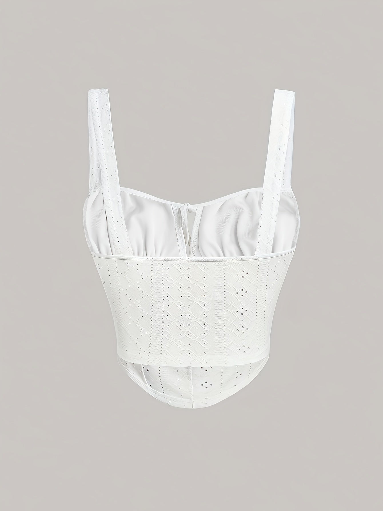 Bustier femenino estilo corsé bordado elegante para primavera y verano