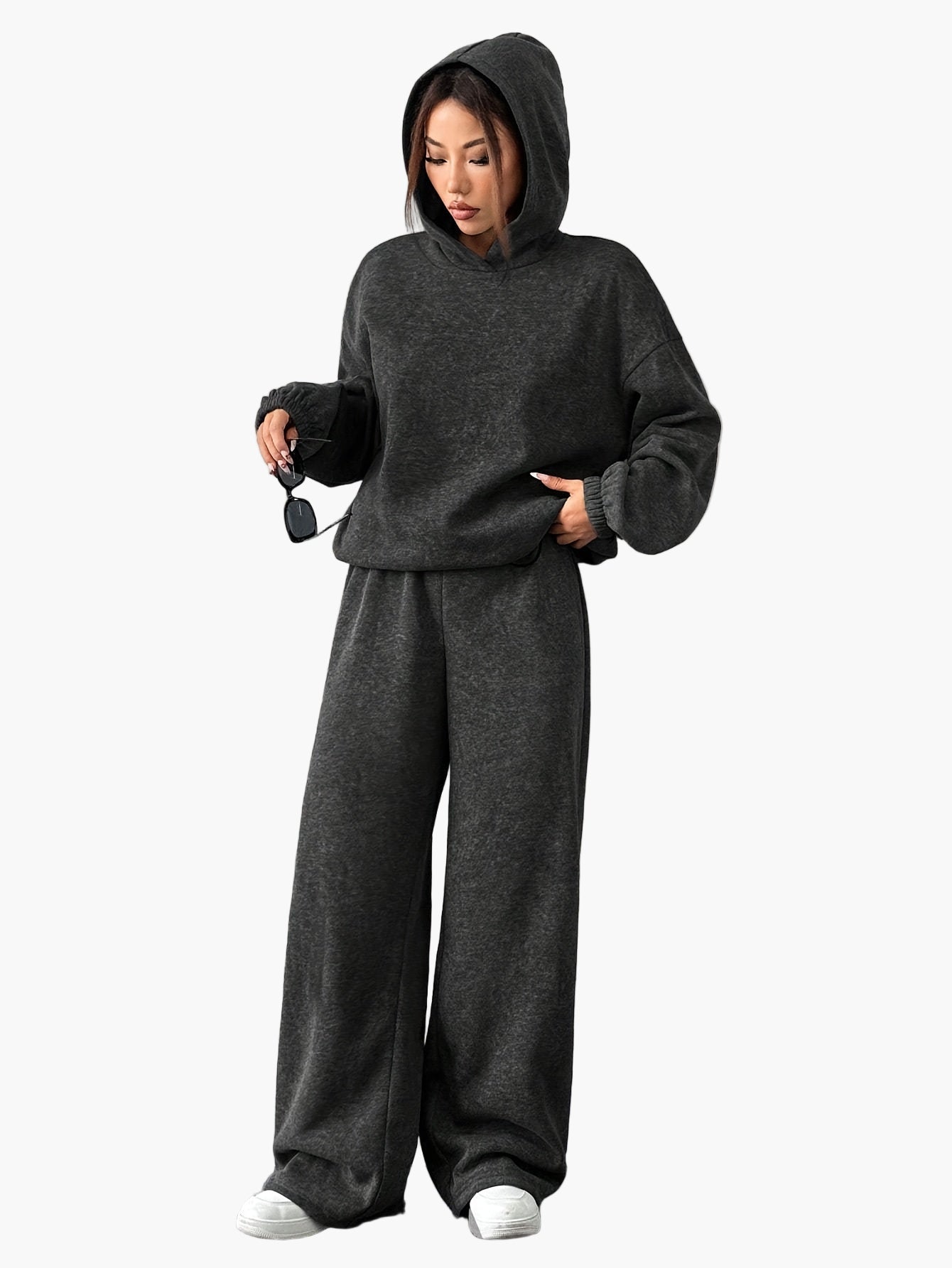 Ensemble de survêtement décontracté pour femme, style ample, idéal pour détente et loisirs