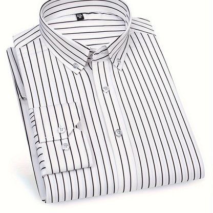 Camisa de rayas estilo casual para hombre – Ideal para salidas y ocasiones informales