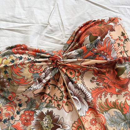 Vintage style floral bustier top for women - ideal for summer and festivals