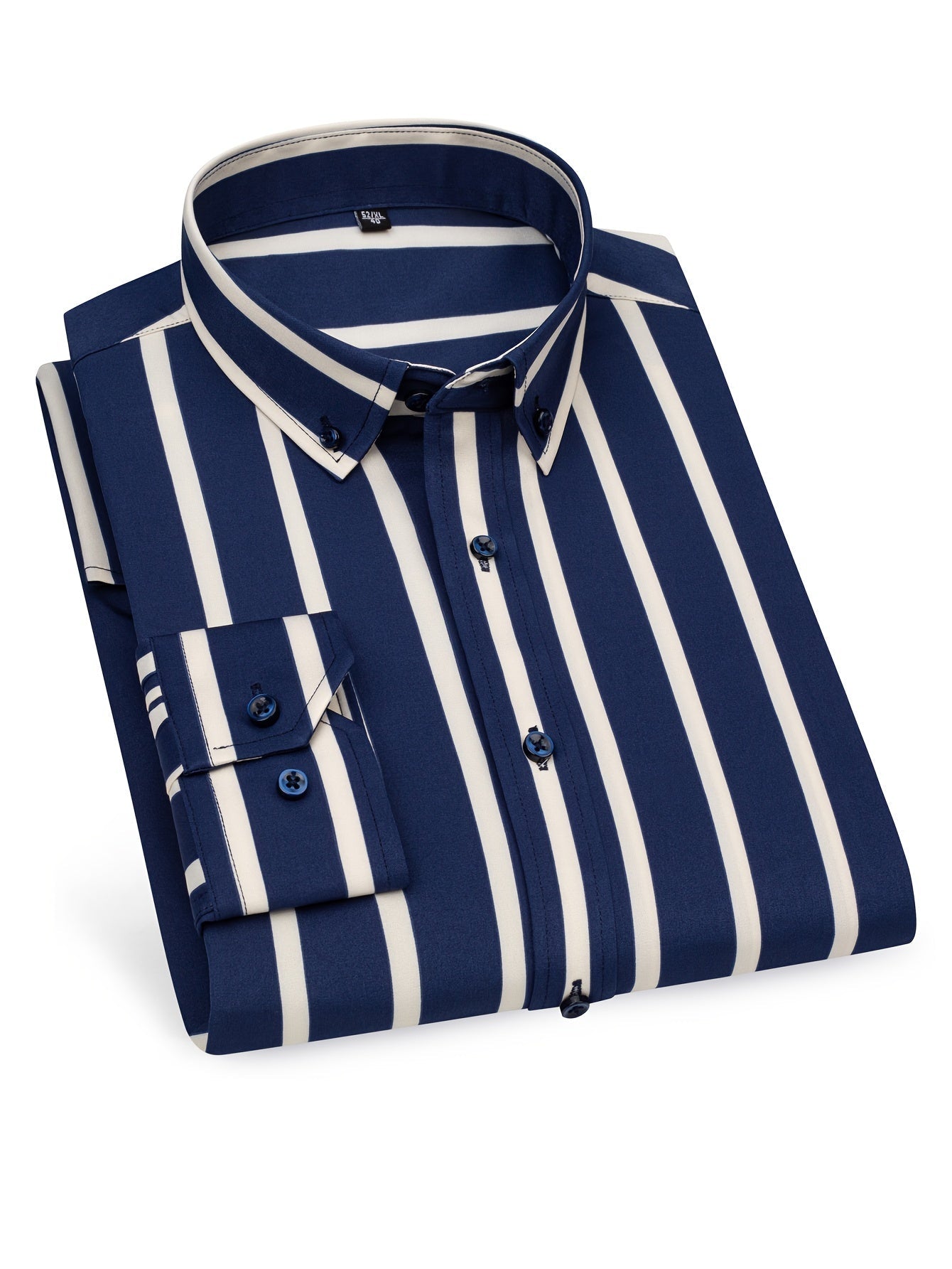 Camisa de rayas estilo casual para hombre – Ideal para salidas y ocasiones informales