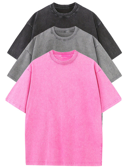 T-shirt décontracté homme coupe ample style urbain pour usage quotidien