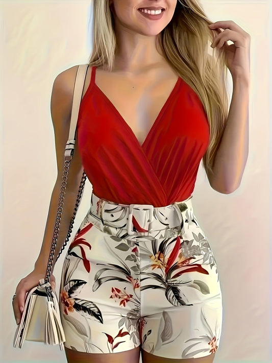 Elegant Women's Short Jumpsuit Summer Style for Outings and Vacations