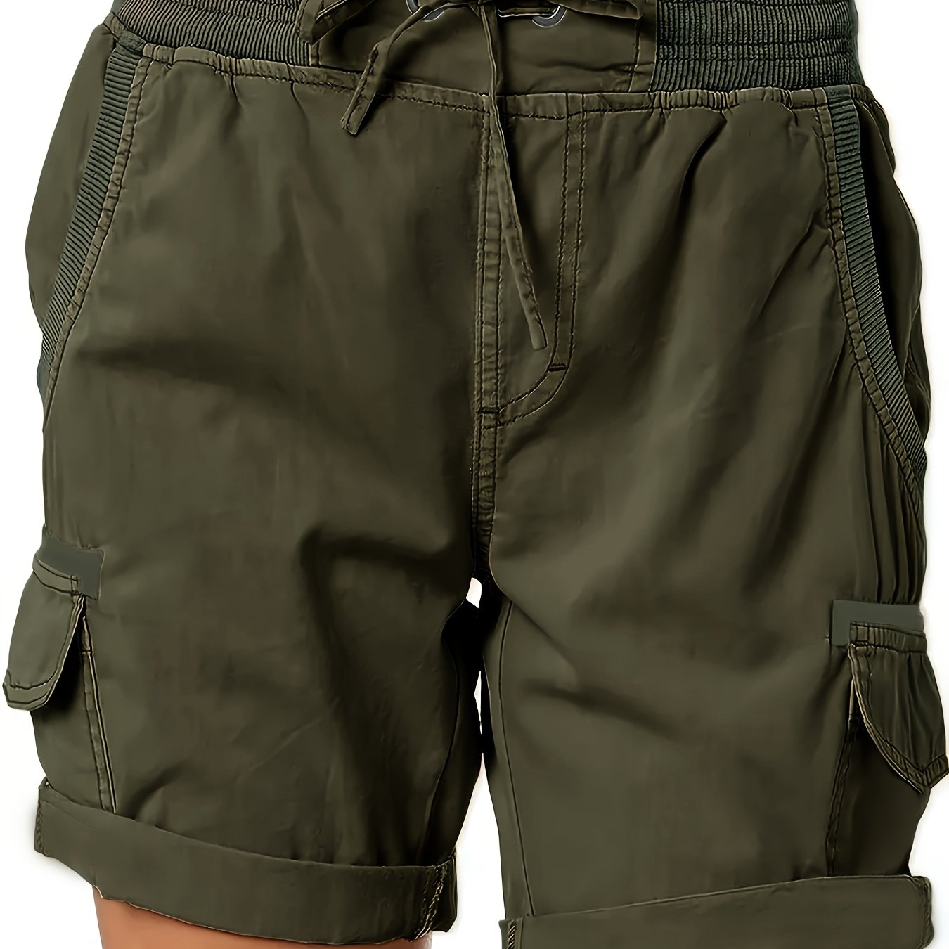 Shorts casual da donna stile cargo con tasche e coulisse – Ideali per l'estate e il tempo libero