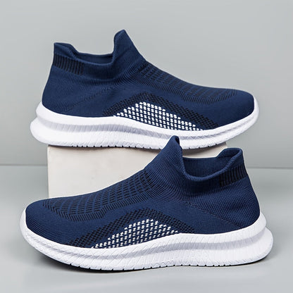 Afslappede herresneakers i urban stil med slip-on – lette vandresko