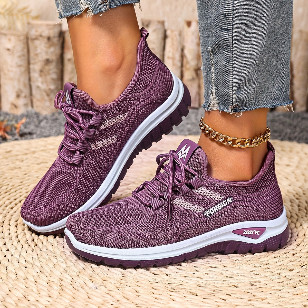 Sneakers Donna Casual Stile Sportivo per Camminata e Uso Quotidiano