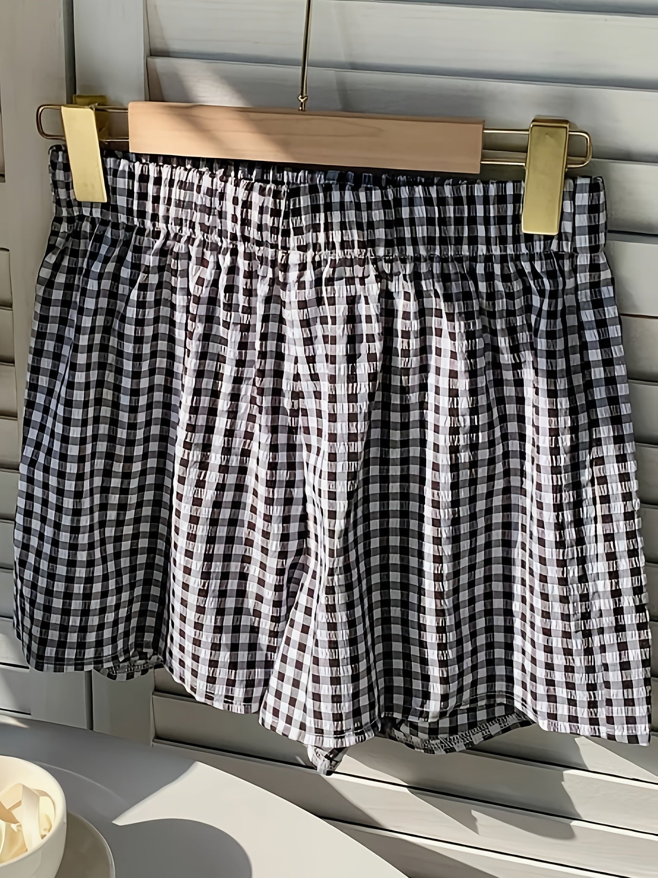Short élégant à rayures pour femme, style décontracté idéal pour l'été