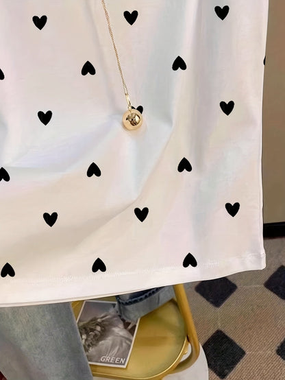 T-shirt femme à pois style élégant pour un look décontracté chic