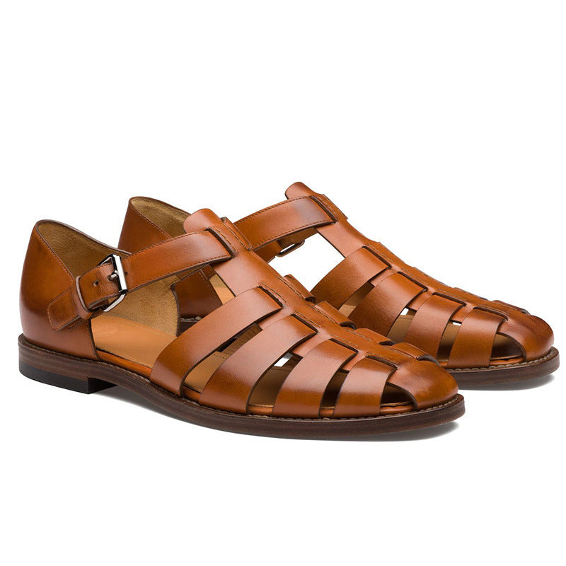 Sandales homme style pêcheur élégantes et confortables pour ville et loisirs