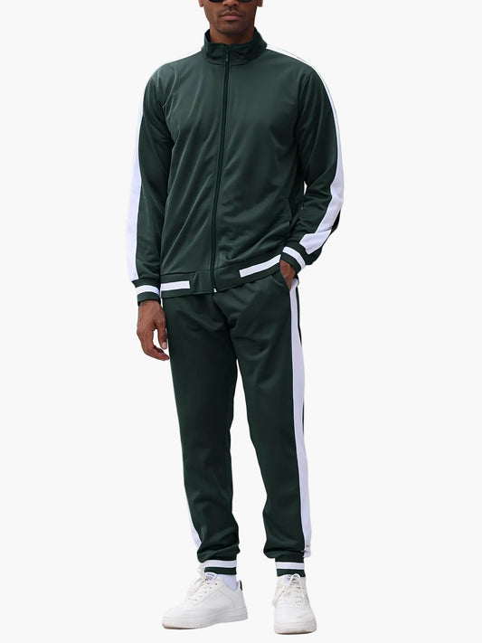 Survêtement Homme Style Sport Décontracté Ensemble Veste et Pantalon Idéal Loisirs et Entraînement