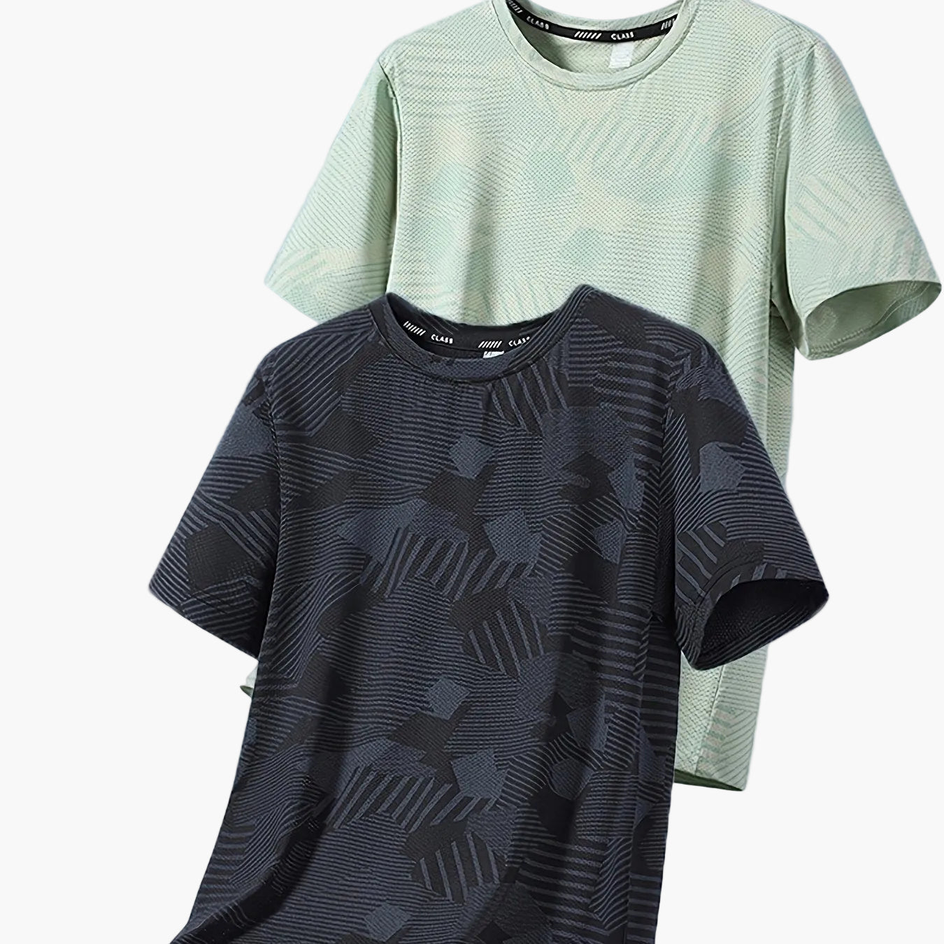 Camiseta casual para hombre estilo tropical transpirable de manga corta - Pack de 2, ideal para el verano