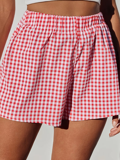 Short élégant à rayures pour femme, style décontracté idéal pour l'été