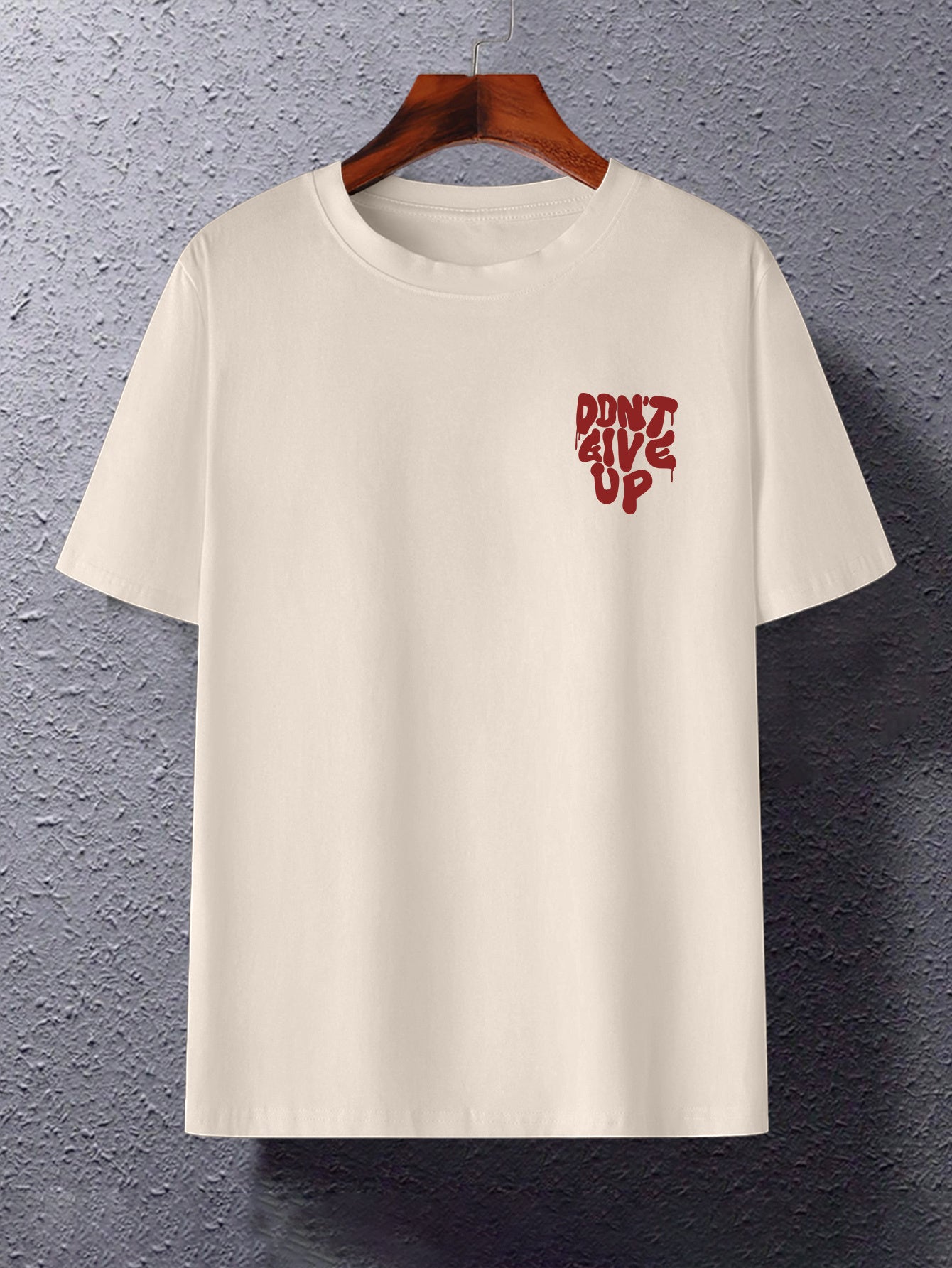 Heren T-shirt streetwear met motief en motiverende grafische print voor dagelijks gebruik