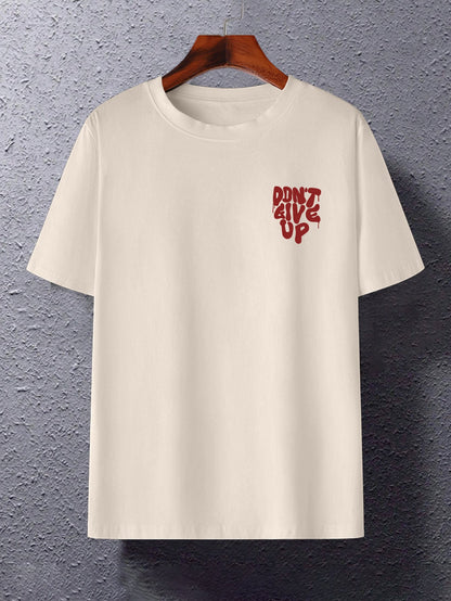 Heren T-shirt streetwear met motief en motiverende grafische print voor dagelijks gebruik