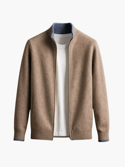 Veste zippée style casual pour homme, élégance moderne et polyvalente
